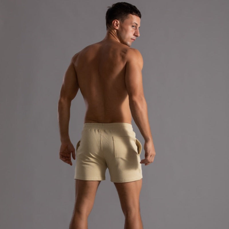 Sneldrogende & stijlvolle heren zwemshorts van ribstof-polyester