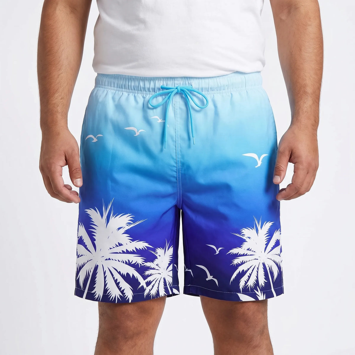 Ademende heren strandshorts