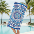 Kleurrijke strandhanddoek