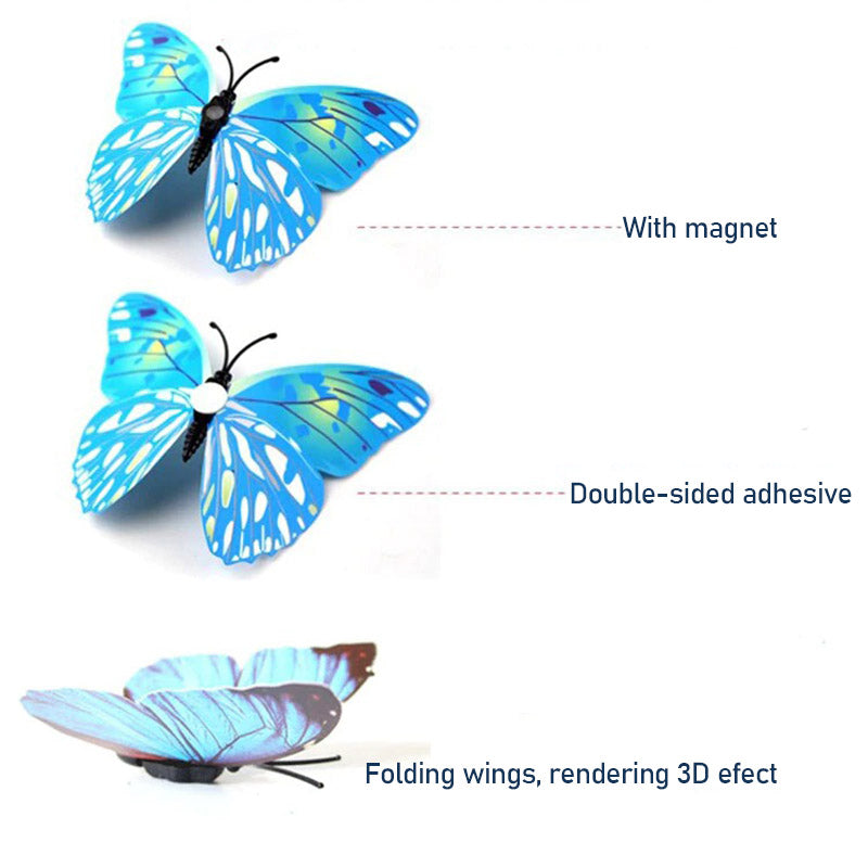 3D-muurstickers met vlinders