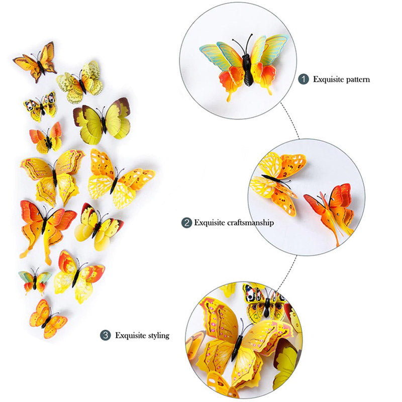 3D-muurstickers met vlinders — afbeelding 7