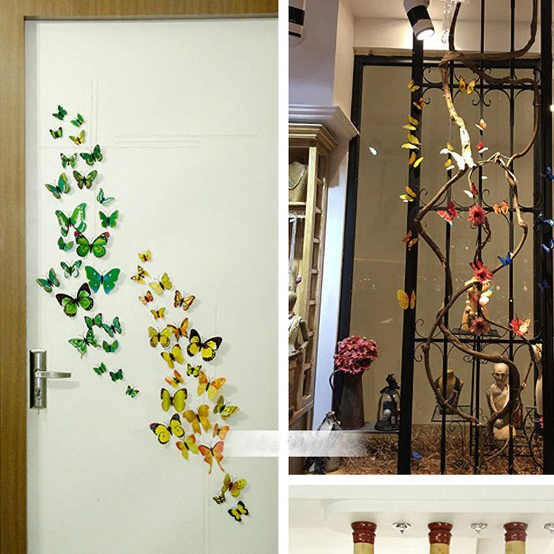 3D-muurstickers met vlinders