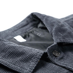 Grijze corduroy jas