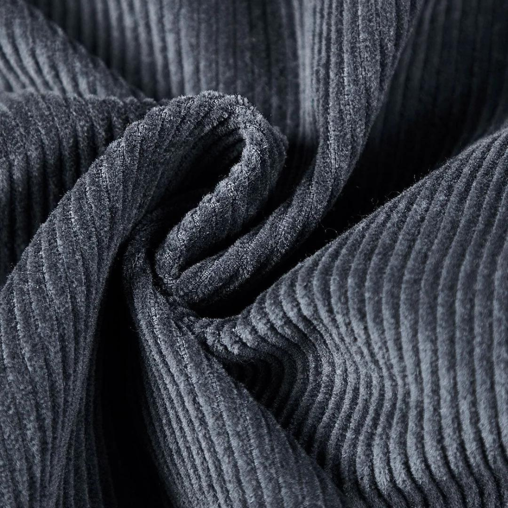 Grijze corduroy jas