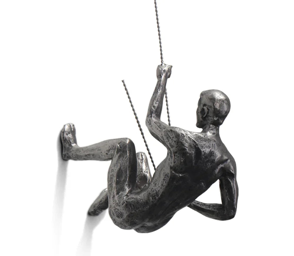Bergbeklimmer wandsculptuur