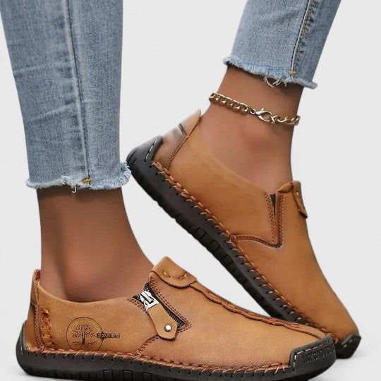 Damesschoenen met brede teenruimte en dunne zolen