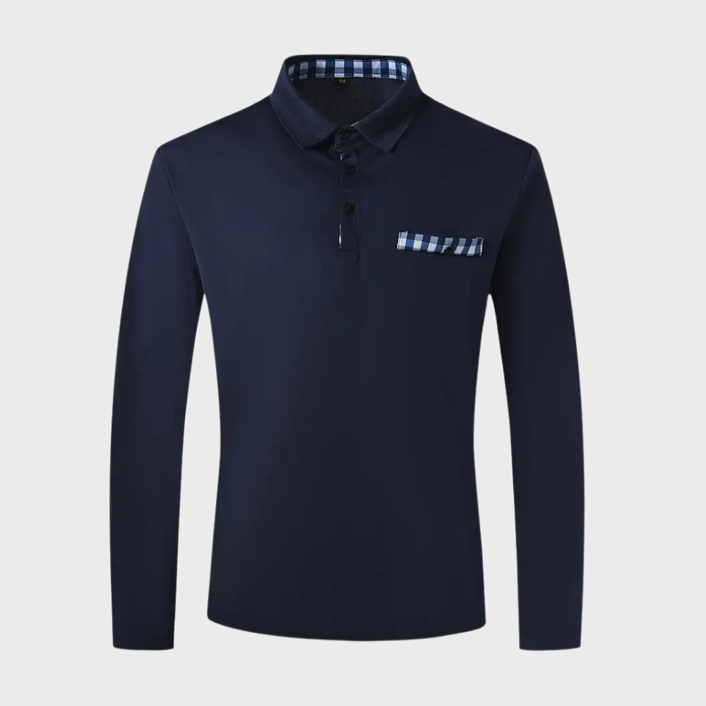 Heren polo met lange mouwen – Noor