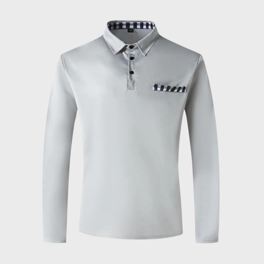 Heren polo met lange mouwen – Noor