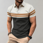 Gestreept heren poloshirt