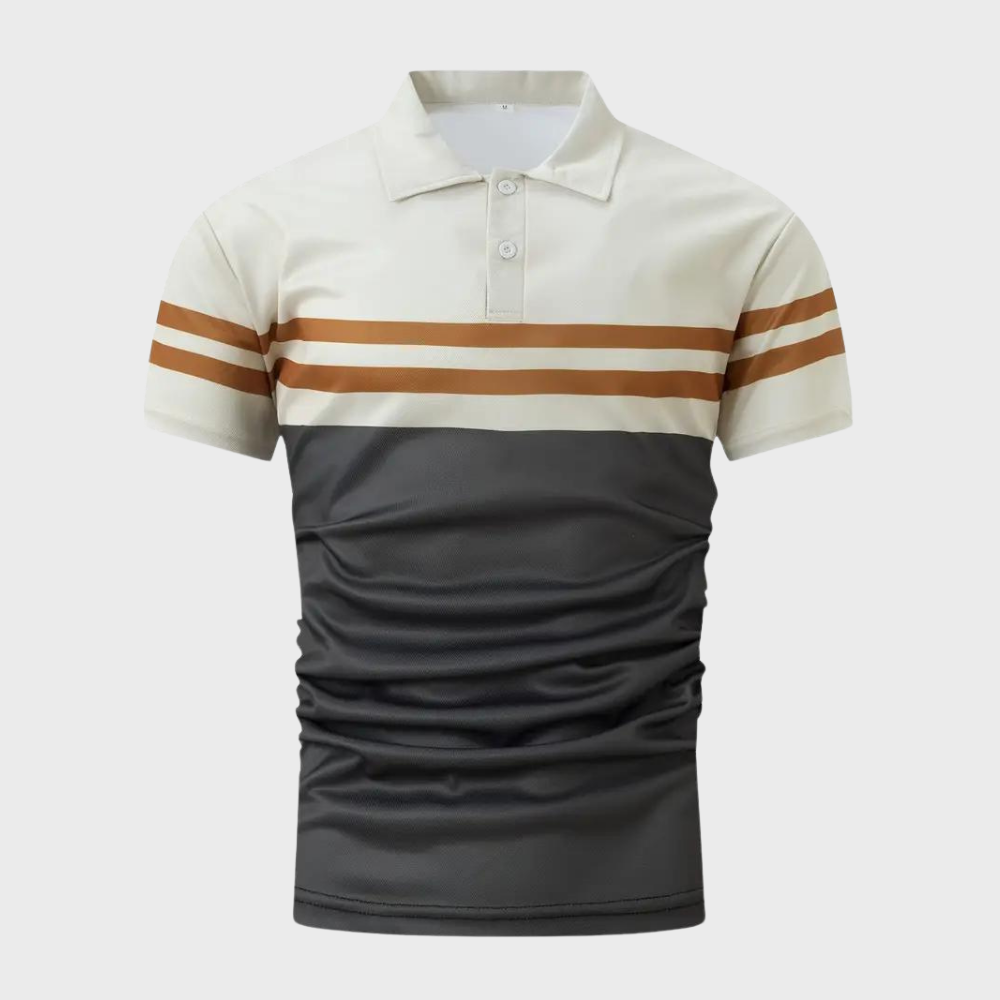 Gestreept heren poloshirt
