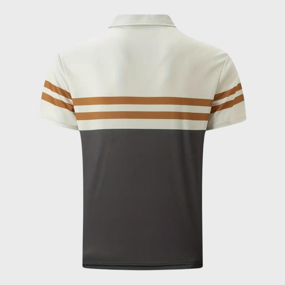 Gestreept heren poloshirt