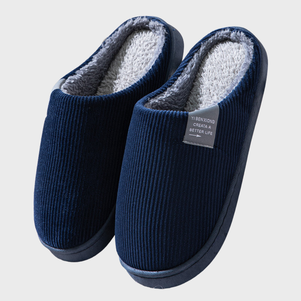 En warme dames pantoffels