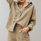 Casual damesblouse met knoopsluiting
