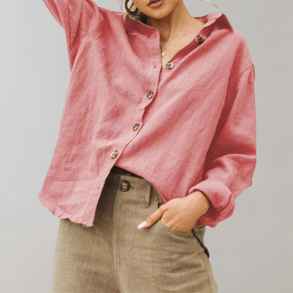Casual damesblouse met knoopsluiting