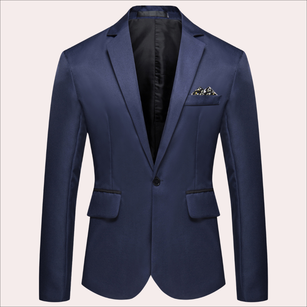 Christoffer | Getailleerde herenblazer met enkele knopenrij