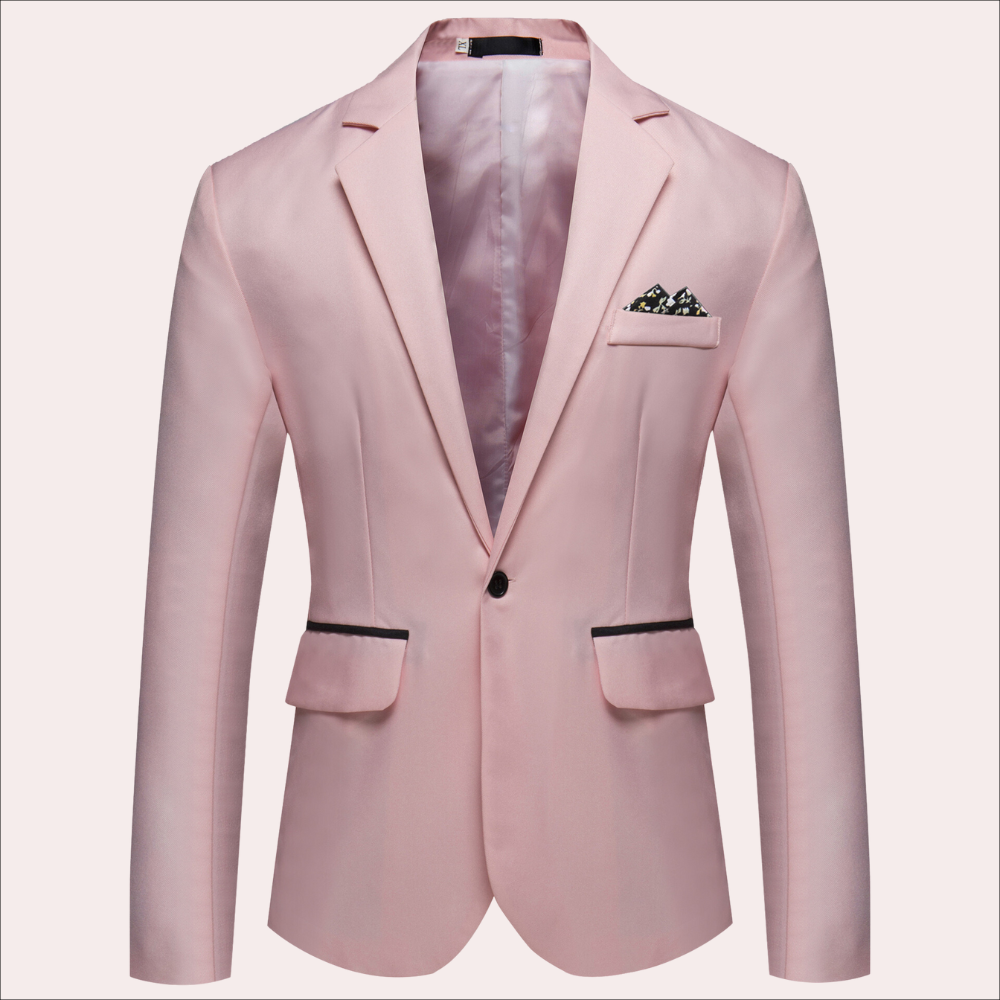 Christoffer | Getailleerde herenblazer met enkele knopenrij