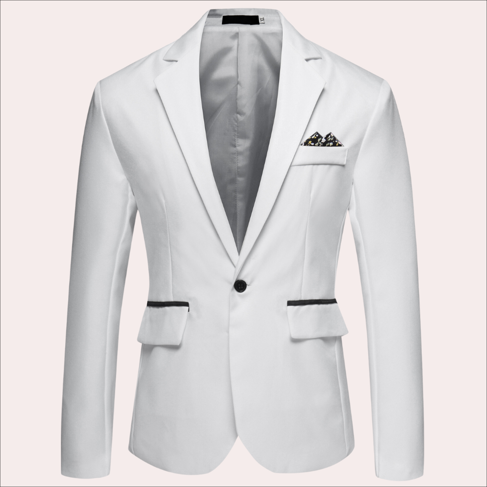 Christoffer | Getailleerde herenblazer met enkele knopenrij