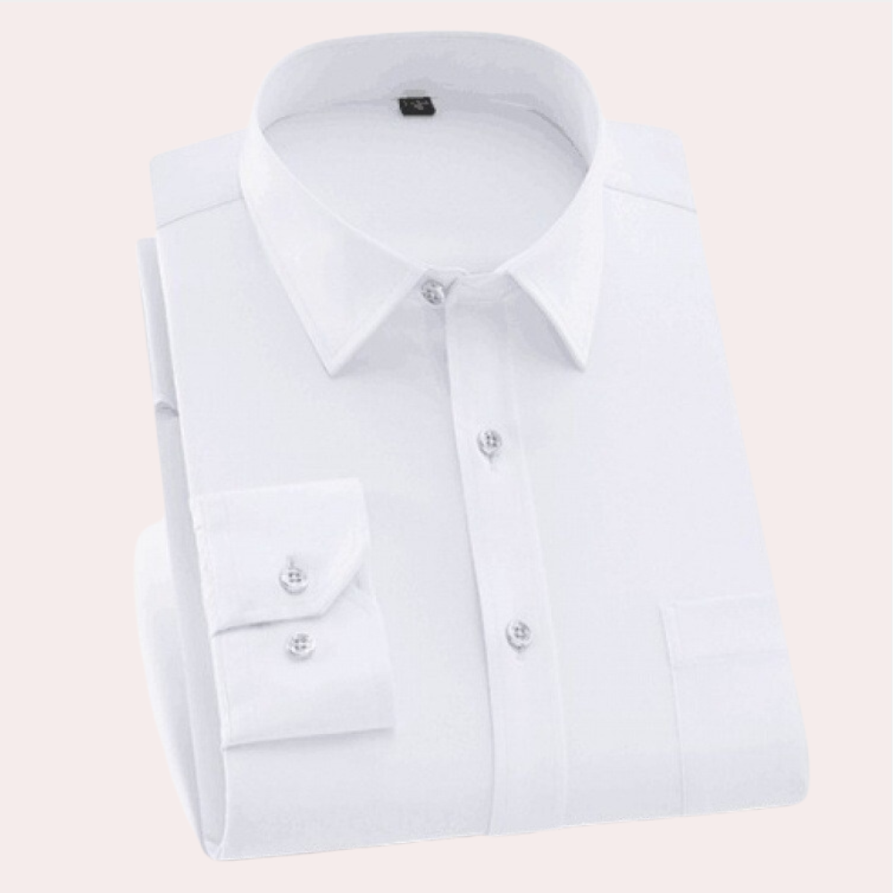 Kreukvrij stretch herenoverhemd