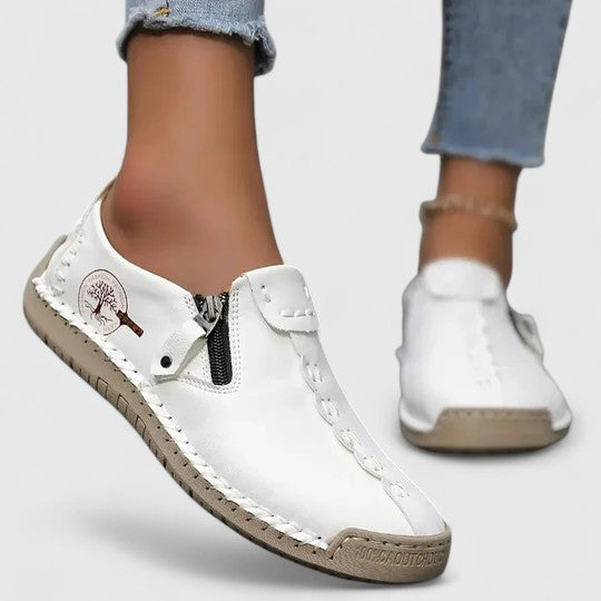 Damesschoenen met brede teenruimte en dunne zolen