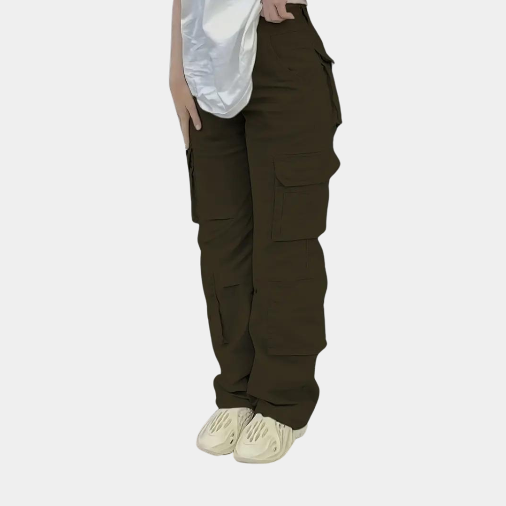 High-Waist dames cargobroek