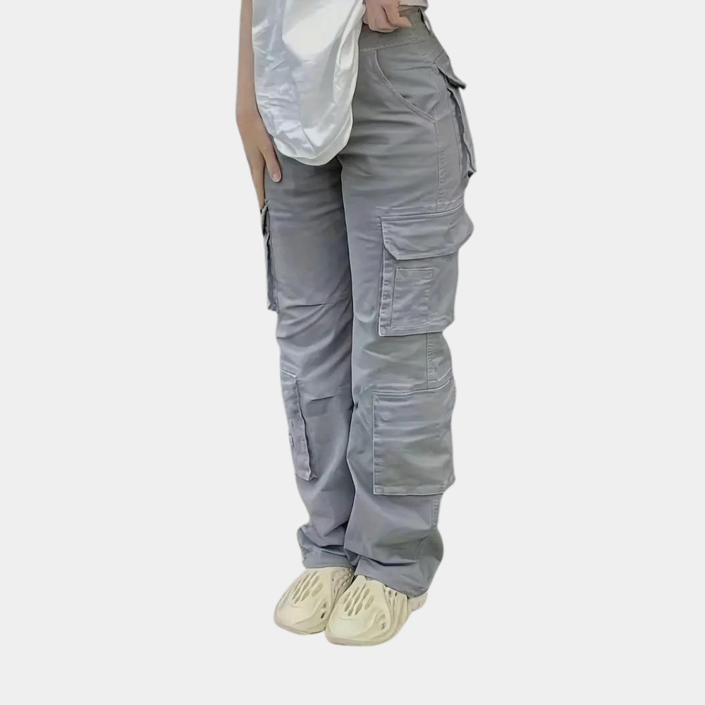 High-Waist dames cargobroek