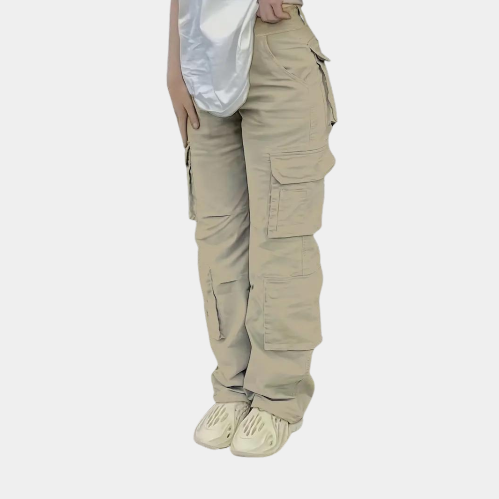 High-Waist dames cargobroek