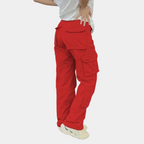 High-Waist dames cargobroek