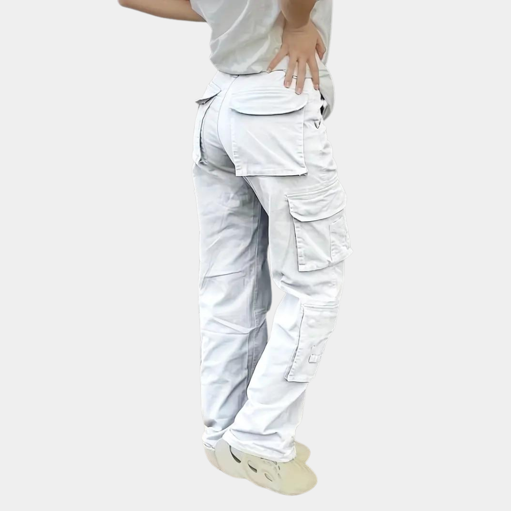 High-Waist dames cargobroek