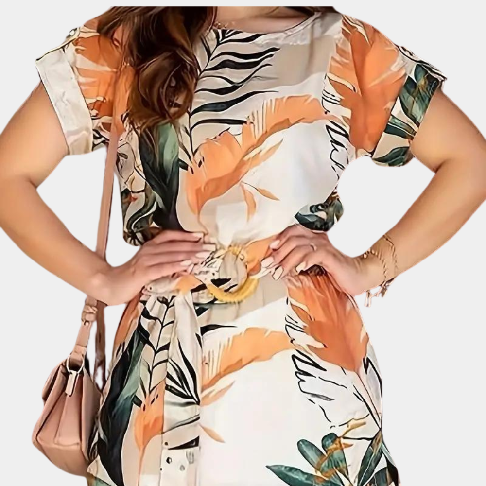 Zomerse bloemenjurk van stretchstof