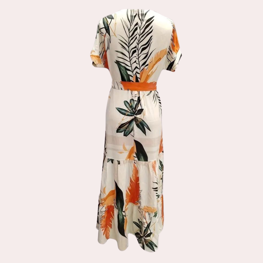 Zomerse bloemenjurk van stretchstof