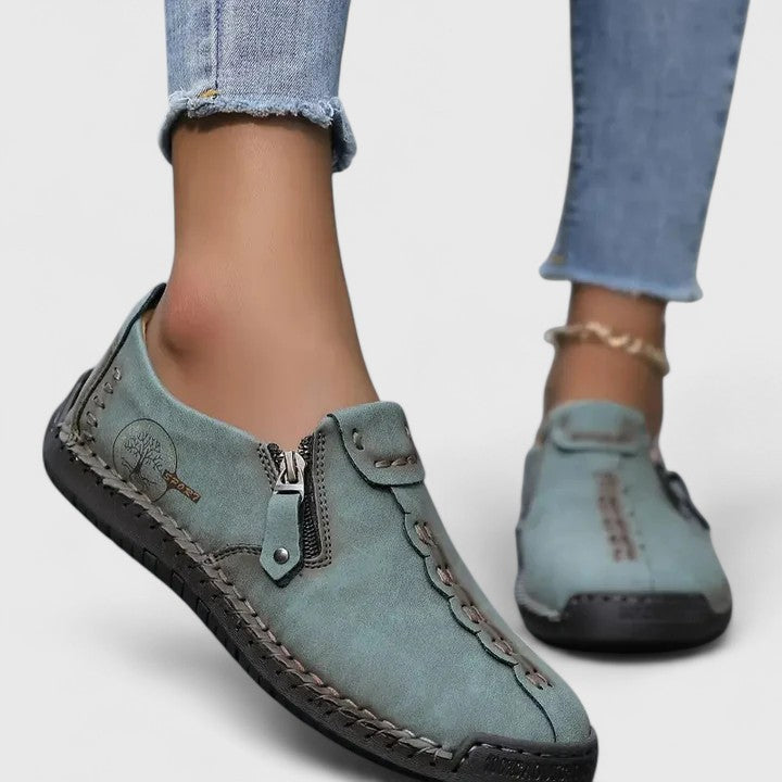 Damesschoenen met brede teenruimte en dunne zolen