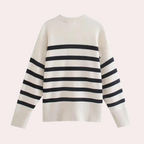 Oversized gestreepte dames sweater