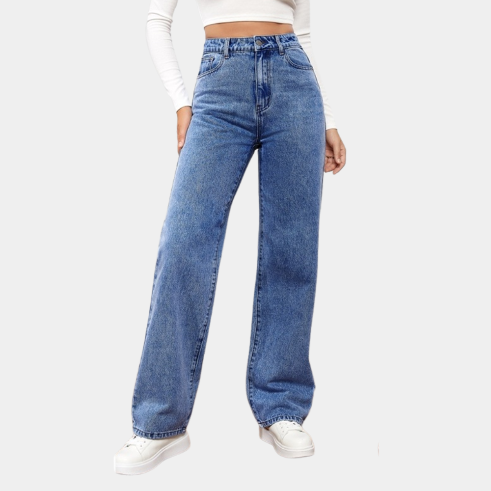High waist baggy dames jeans
