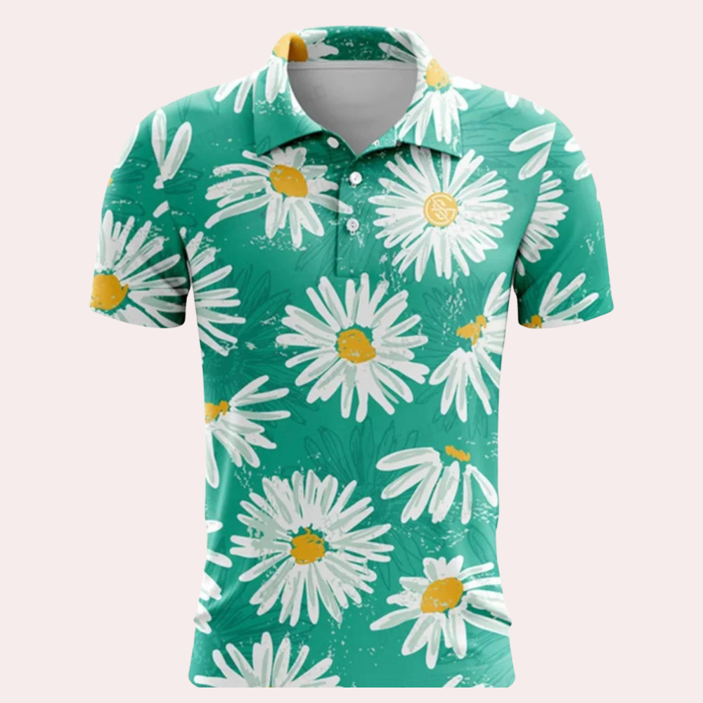 Zomers herenpoloshirt met comfortabele pasvorm