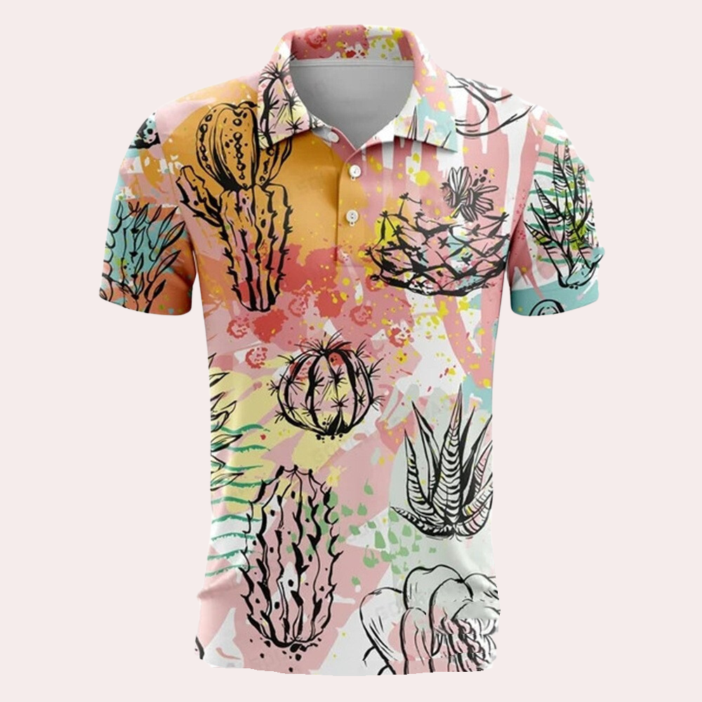 Zomers herenpoloshirt met comfortabele pasvorm