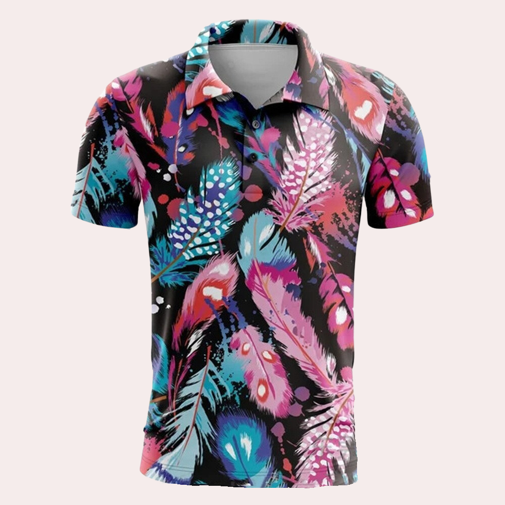 Zomers herenpoloshirt met comfortabele pasvorm