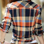 Modieuze blouse met karo-patroon