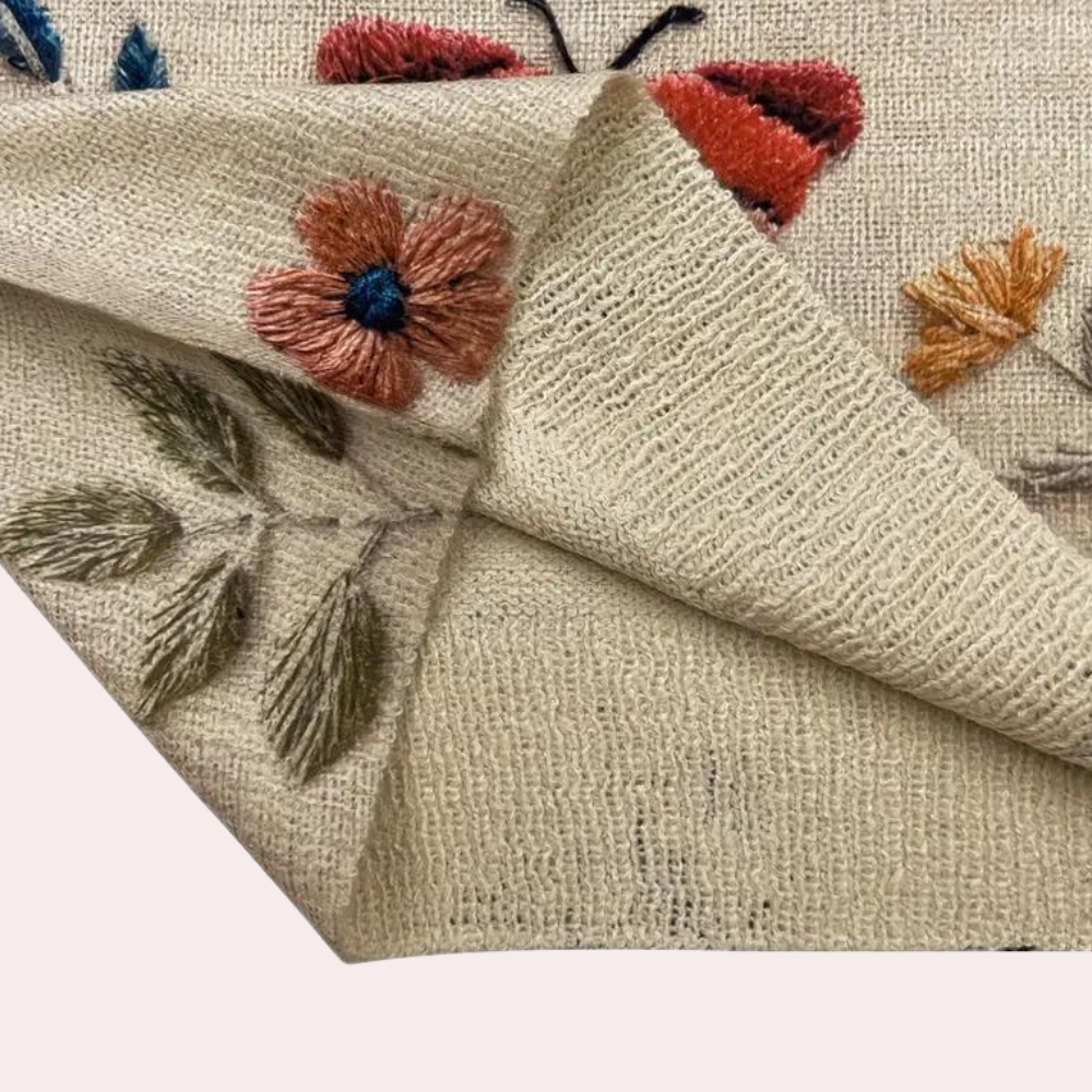 Vrolijke damestrui met bloemenprint