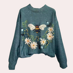 Vrolijke damestrui met bloemenprint