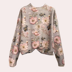 Vrolijke damestrui met bloemenprint