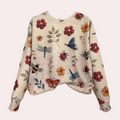 Vrolijke damestrui met bloemenprint