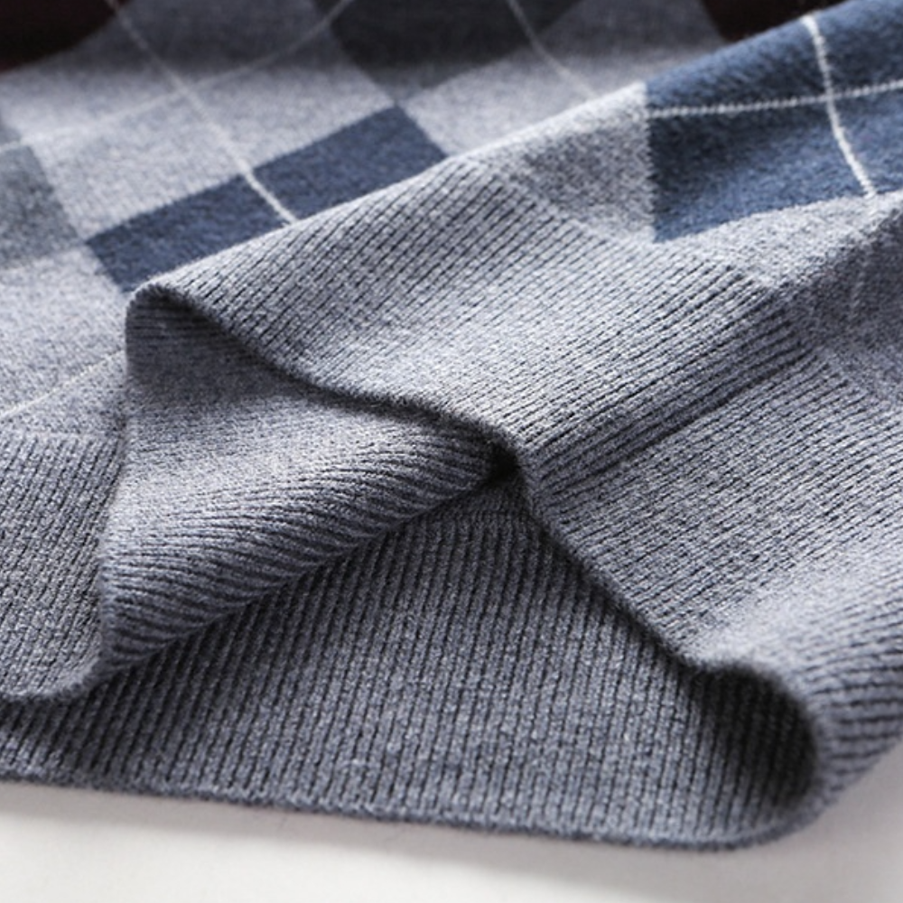 Heren spencer met stijlvol argyle-patroon
