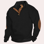Warme casual herentrui met knoopsluiting Dany