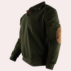Warme casual herentrui met knoopsluiting Dany