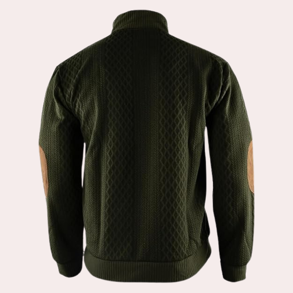 Warme casual herentrui met knoopsluiting Dany