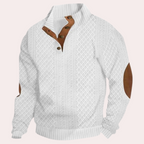 Warme casual herentrui met knoopsluiting Dany