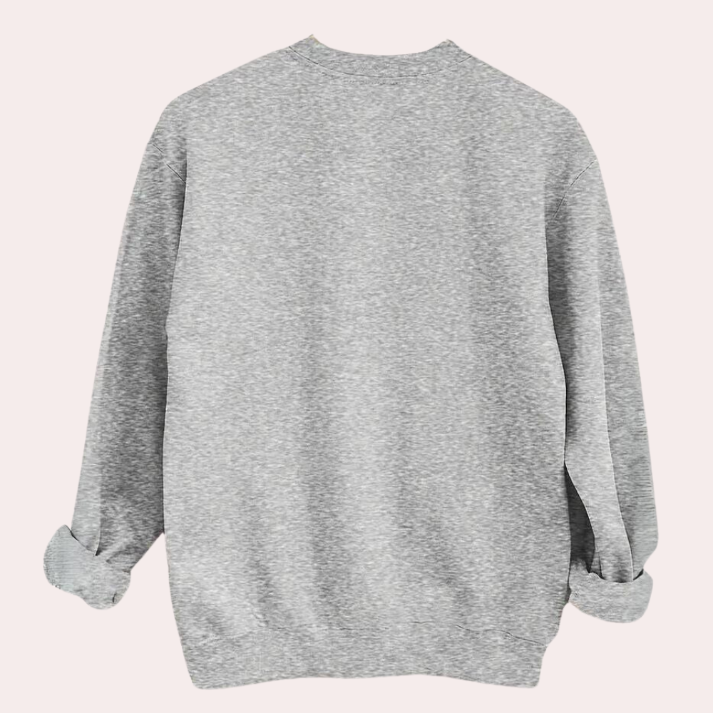 Dames halloween sweatshirt met spookprint