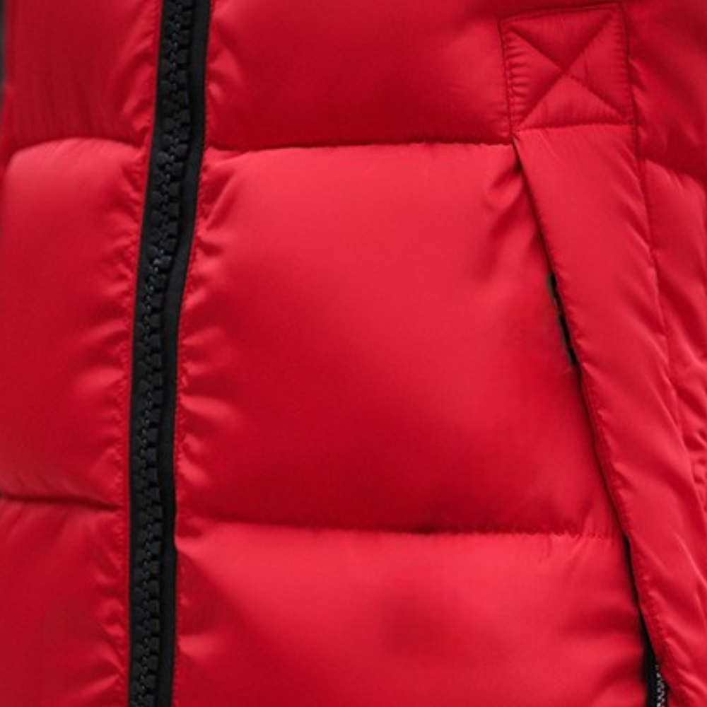 Warme dames pufferjas met capuchon