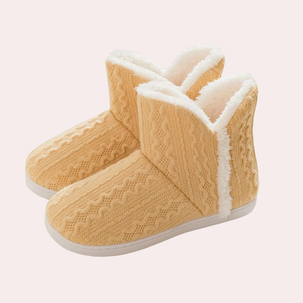 Warme en zachte gebreide pantoffels voor dames
