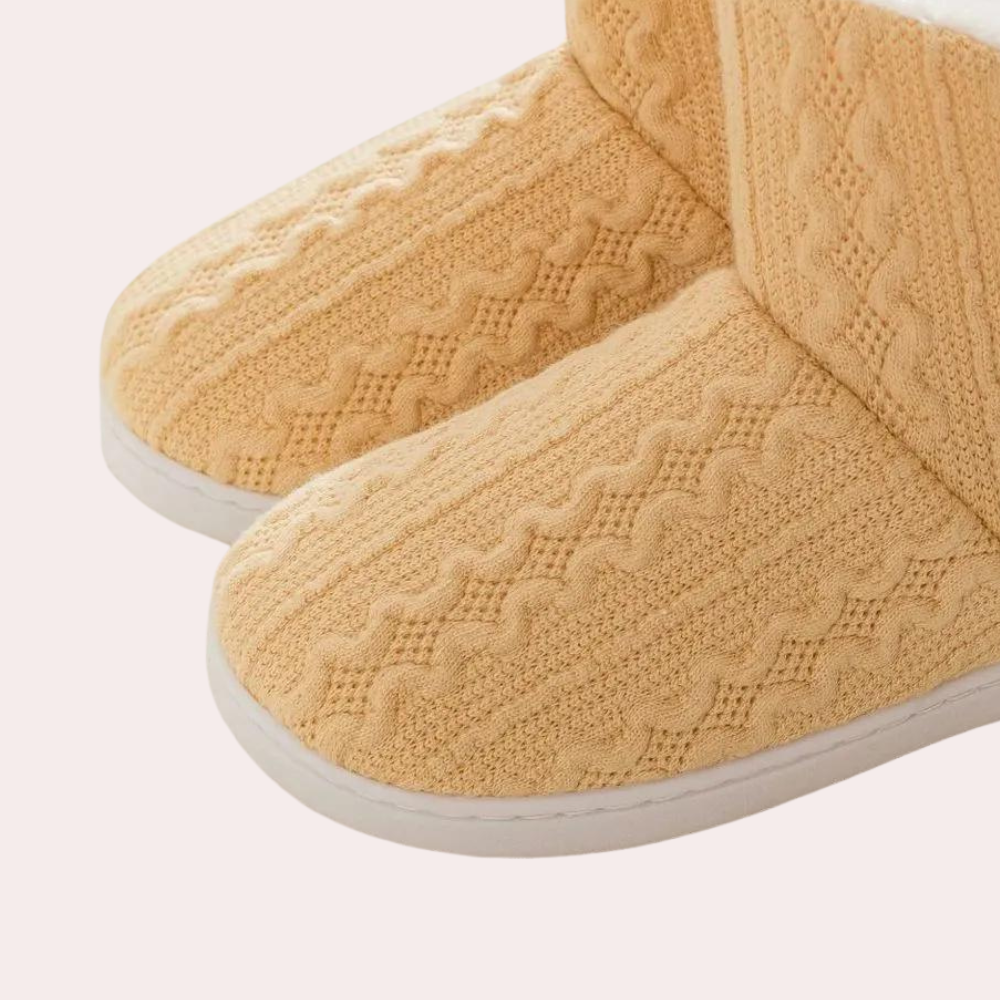 Warme en zachte gebreide pantoffels voor dames
